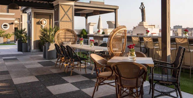 terrazas de madrid con restaurante decoracion
