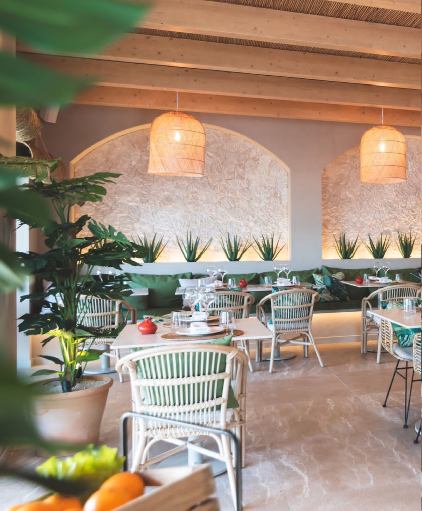 decoración de restaurantes con sillas